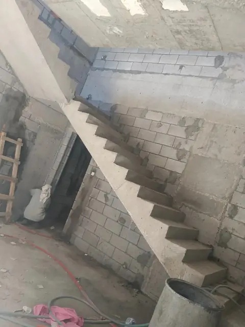 Stairs and blockwork